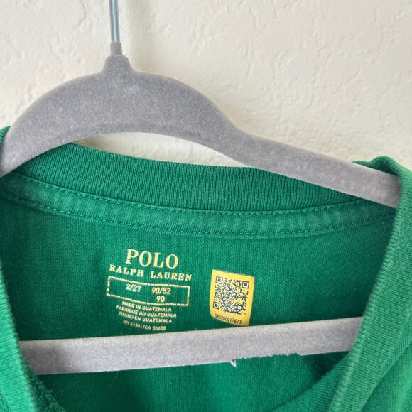 POLO Ralph Lauren Shirt Toddler Boys 2T Green Polo Bear Back To School Tee - Picture 6 of 6